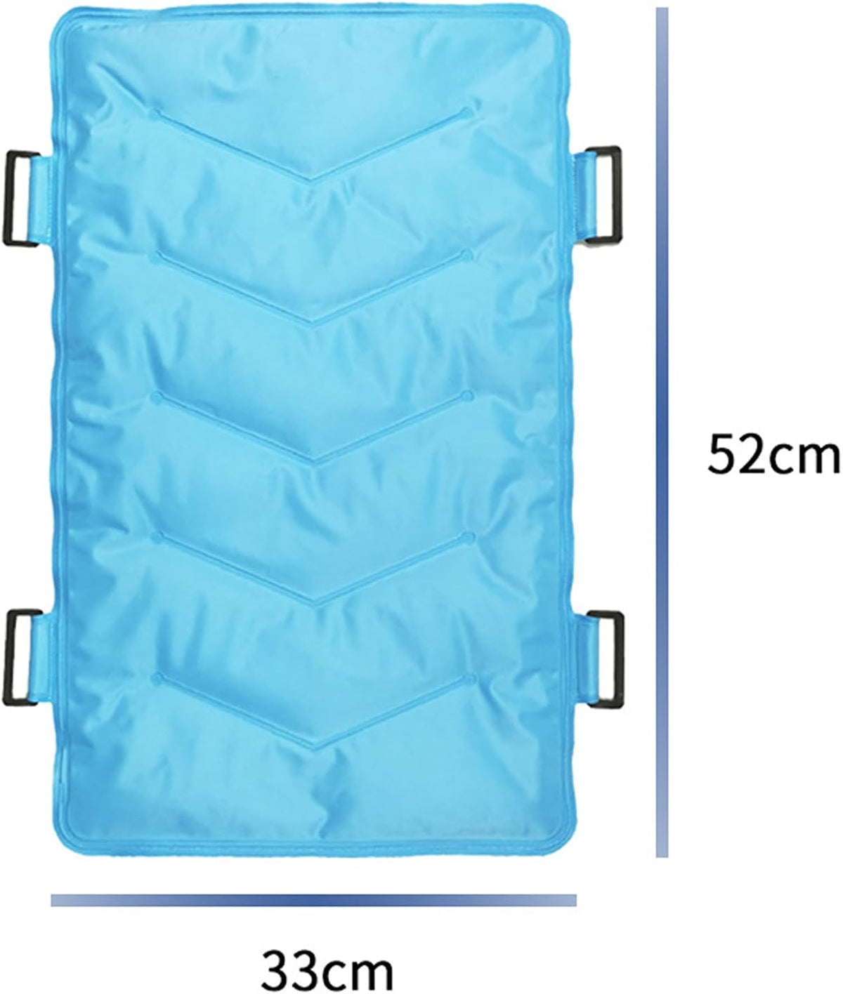 Grosses Gel Kühlpad, 52 * 33cm Kühlendes Kopfkissen Schmerzlinderung, Verstellbar Bindbar Kühlakku Gel für Bein Leg, Kühlpack Groß Kühlgelkissen Eisbeutel Kühlbeutel Gelkissen
