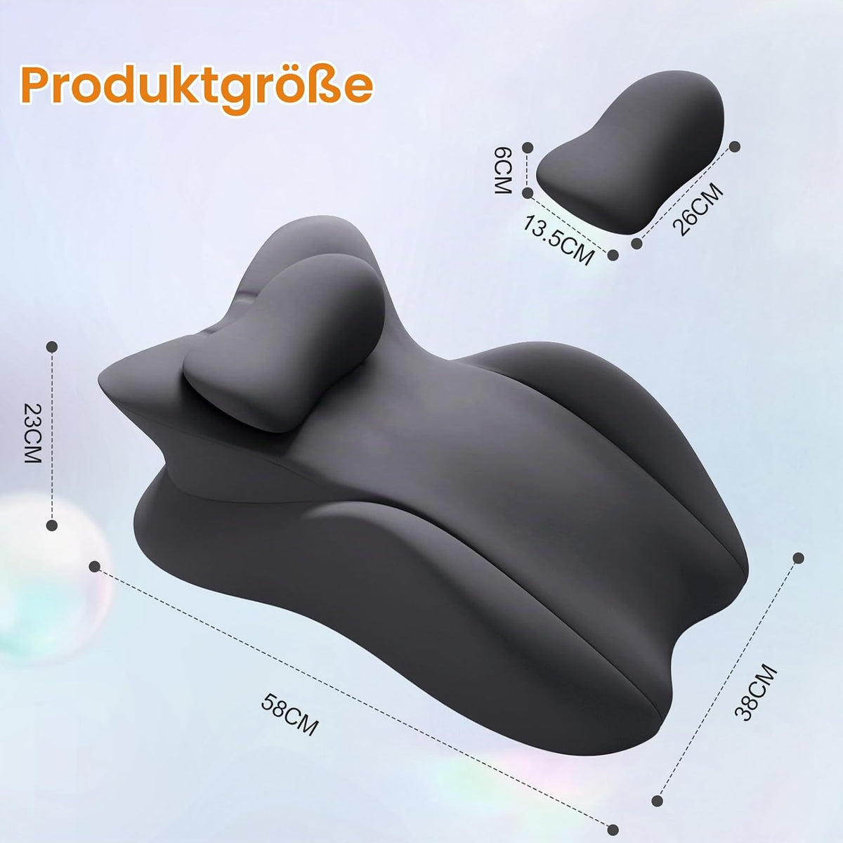 Keilkissen, Lesekissen Entspannungskissen für Bett, Sofa und Boden