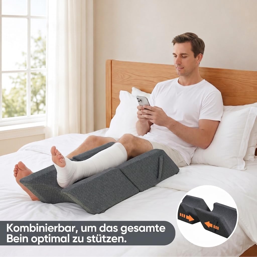 2-Teil Modulares Beinkissen, Beinhochlagerungskissen