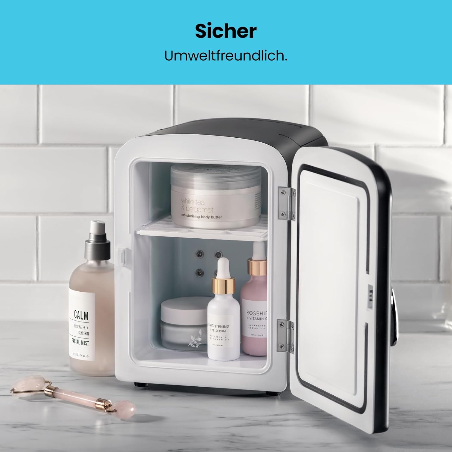 Iceman Tragbarer Radiergummi-Brett Mini-Kühlschrank, Kühlt und Heizt, 4 Liter
