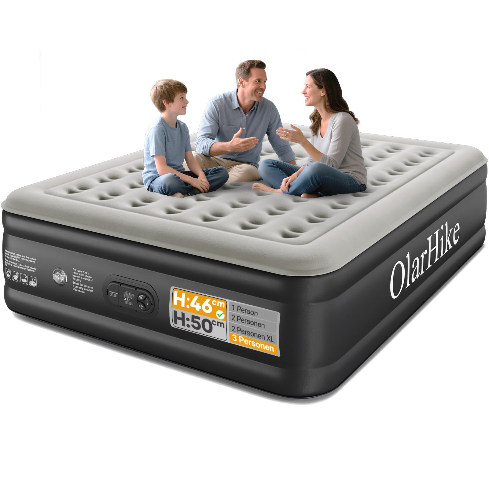 Luftmatratze Selbstaufblasend, Luftbett, Gästebett, aufblasbare Matratzensofa, Luftbett 2 Personen, Selbstaufblasende Luftmatratze für Camping oder Heimgebrauch
