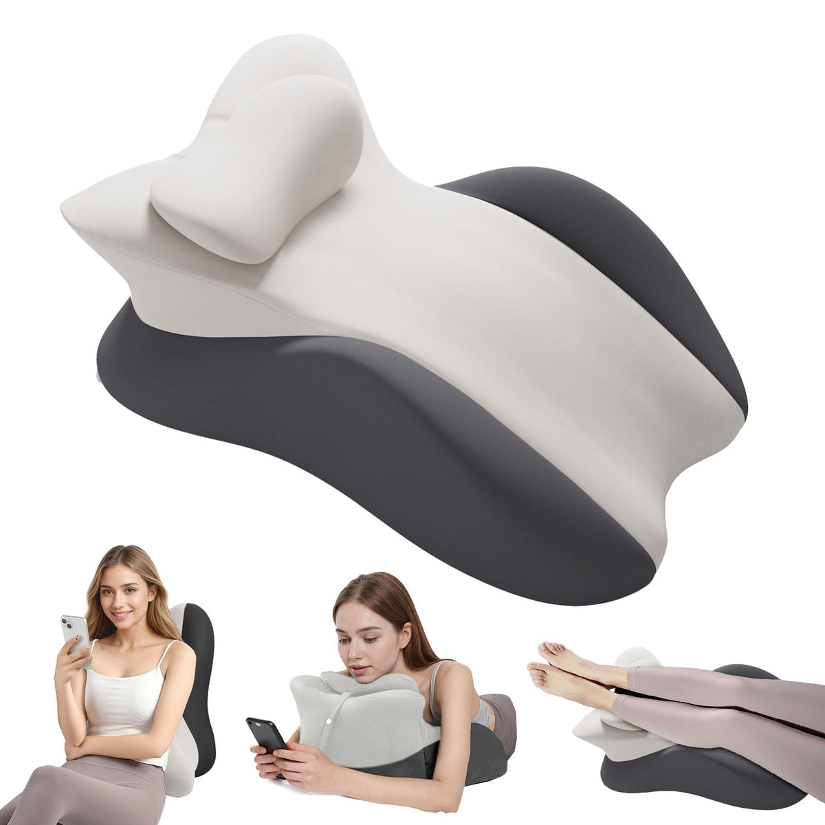 Keilkissen, Lesekissen Entspannungskissen für Bett, Sofa und Boden