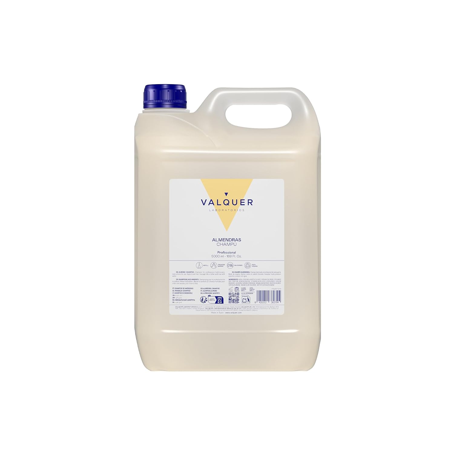 5 L Professionelle Shampoo Flasche | Stärkt und schützt das Haar | Tiefenreinigung und Geschmeidigkeit für alle Haartypen | Vegane Formel, silikonfrei