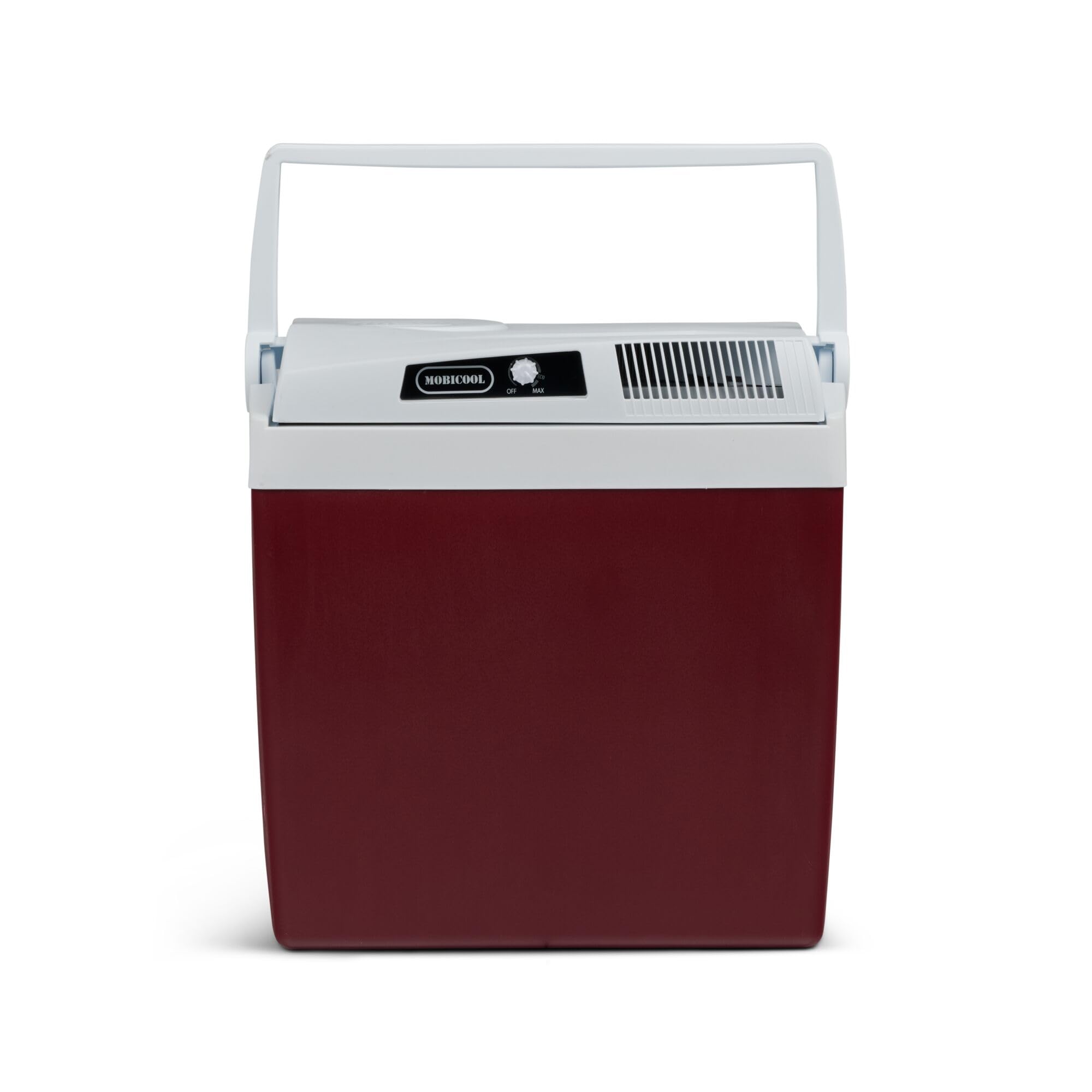 Elektrische Kühlbox, 12V und 230V, 26L, blau - Mini-Kühlschrank für Auto, Camping, Urlaub, Boot, Festivals - leicht, tragbar, mit praktischem Kabelfach und Eco/Max Modus