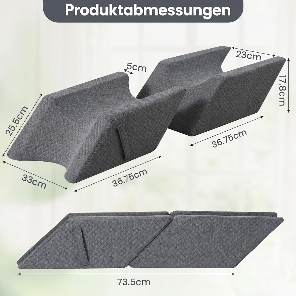 2-Teil Modulares Beinkissen, Beinhochlagerungskissen