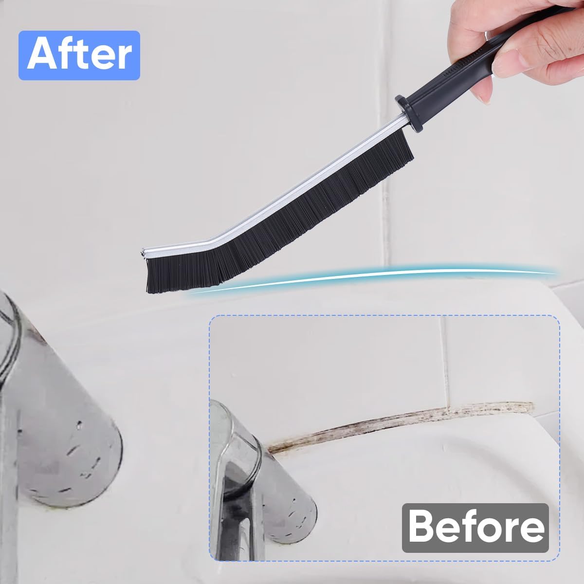 14 Stück Hartborsten Eckenreinigungsbürste, Fugenbürste, Reinigungsbürste | Spaltreinigungsbürste, Fugenbürste Bad, Für Bad, Dusche, Küche, Toilette, Waschbecken