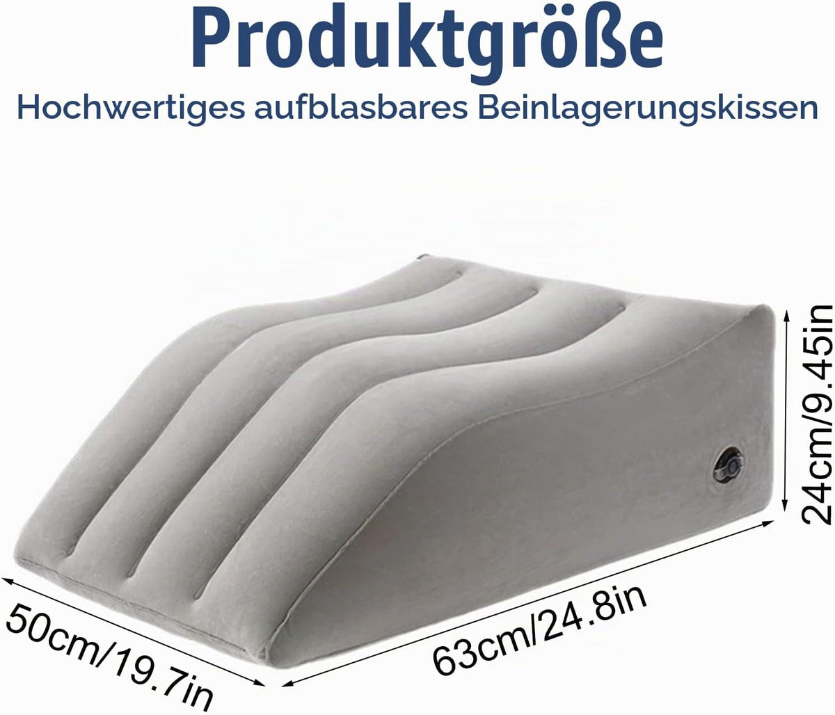 Venenerhöhungskissen Hochlagern der Beine Tragbar Venenkissen (Grau)