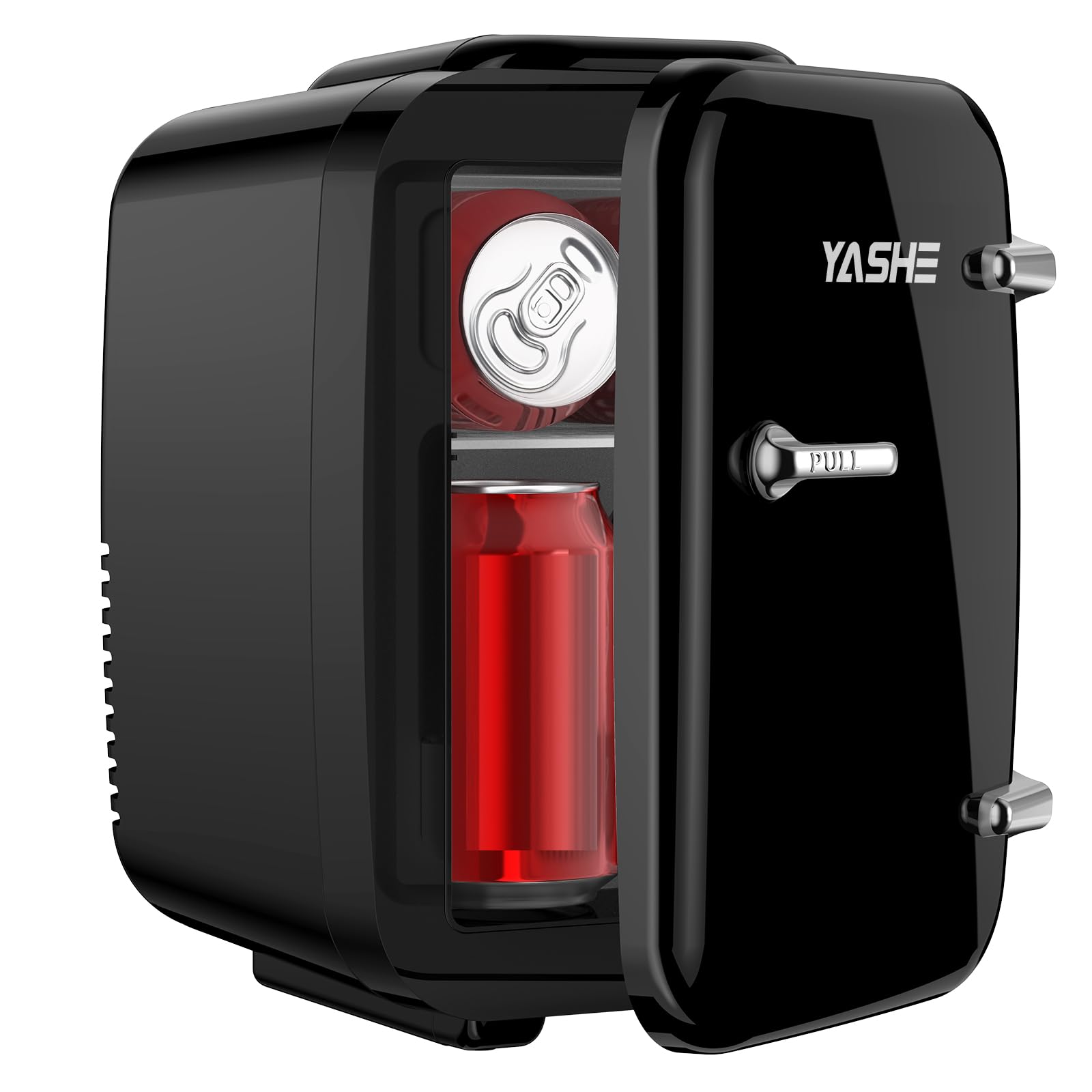 Mini Kühlschrank, 4 Liter Mini-Kühlschränke für Kosmetik, Getränke, 220V AC/ 12V DC Thermoelektrische Kühlung und Erwärmung, Kleiner Kühlschrank für Schlafzimmer, Büro, Wohnheim, Auto
