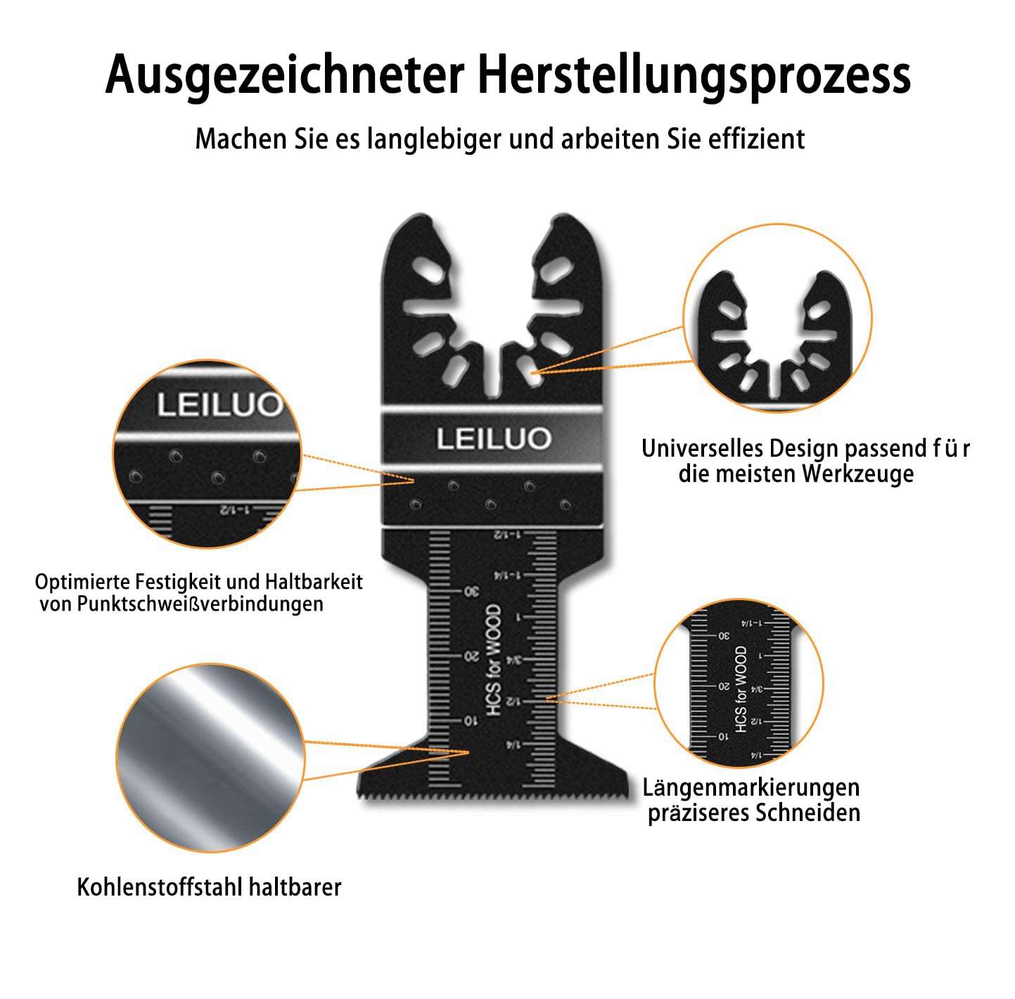 155-teiliges Oszillierendes Multitool Zubehörset Schneiden Schleifen Verfugen Universelle Oszillierende Sägeaufsätze mit Aufbewahrungstasche Kompatibel mit DeWalt Dremel Makita und Mehr