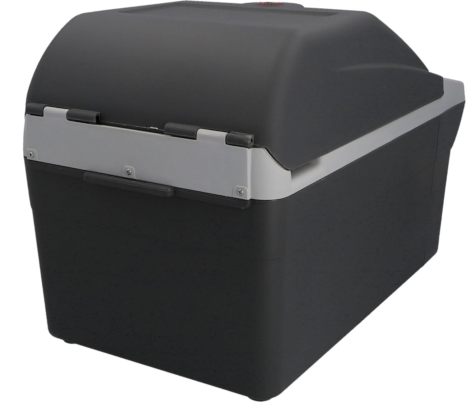 AEG Automotive Board-Bar BK 16 Thermoelektrische Kühl- und Warmhaltebox 16 Liter, 12 Volt für Auto und Steckdose, anschnallbar im PKW, Schwarz,hellgrau