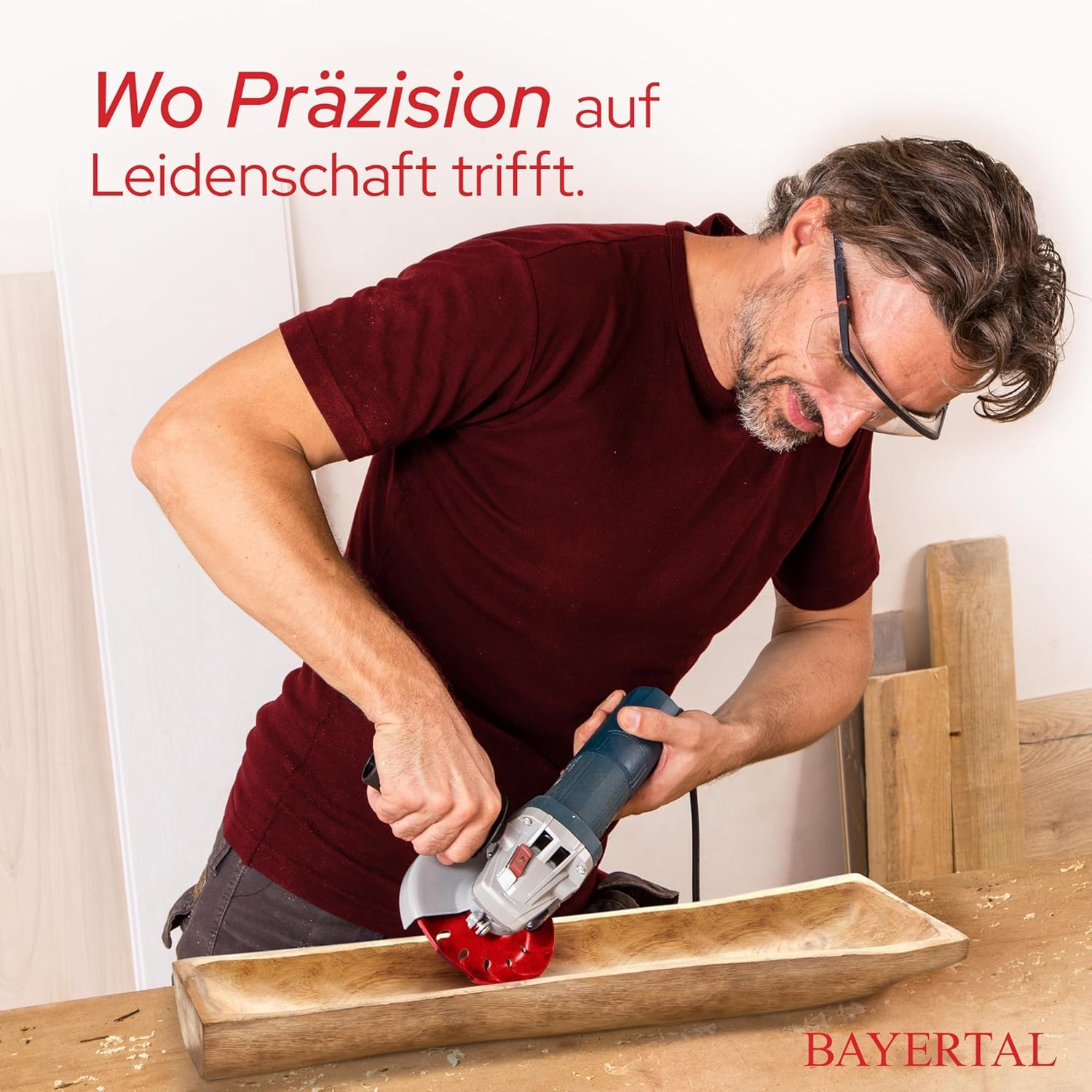 Raspelscheibe 125mm – Holz Schleifscheibe für Winkelschleifer | Flexscheibe, Frässcheibe, Schleifscheibe, Holzfräse für schnelles Schleifen & Fräsen