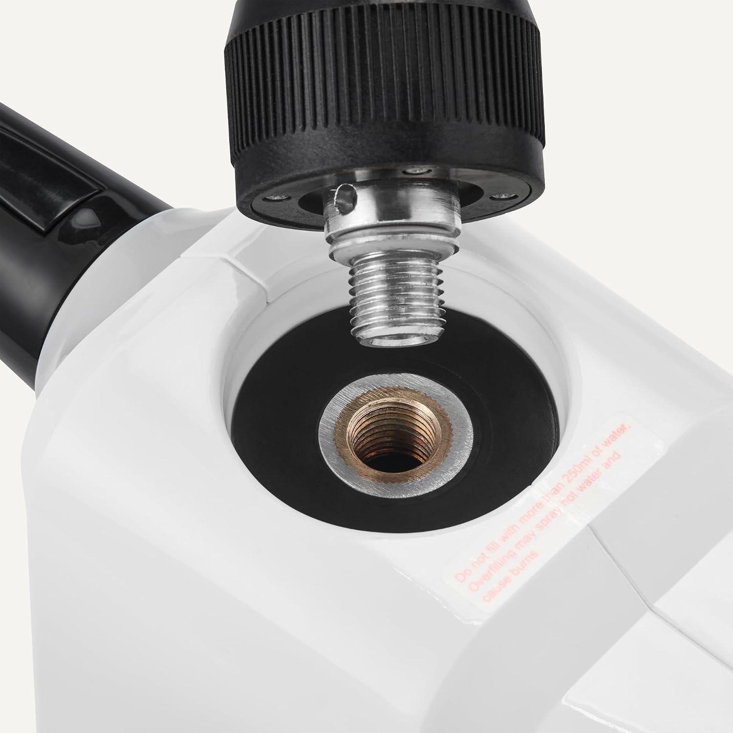 Handdampfreiniger, 1000W, 250-ml-Tank, 9 Zubehörteile, 3,6-m-Kabel, für Bad, Küche, Auto, Weiß