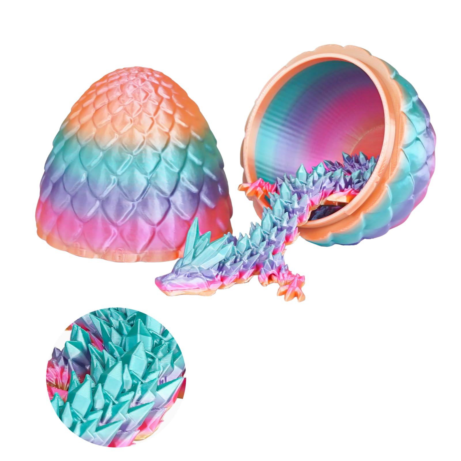 Überraschungseier - Drachenei mit Drachen im Inneren, Geschenke für Kinder und Erwachsene, 3D-gedrucktes Fidget-Spielzeug, perfekt für Weihnachten, Ostern, Geburtstage, Dekoration, Stressabbau