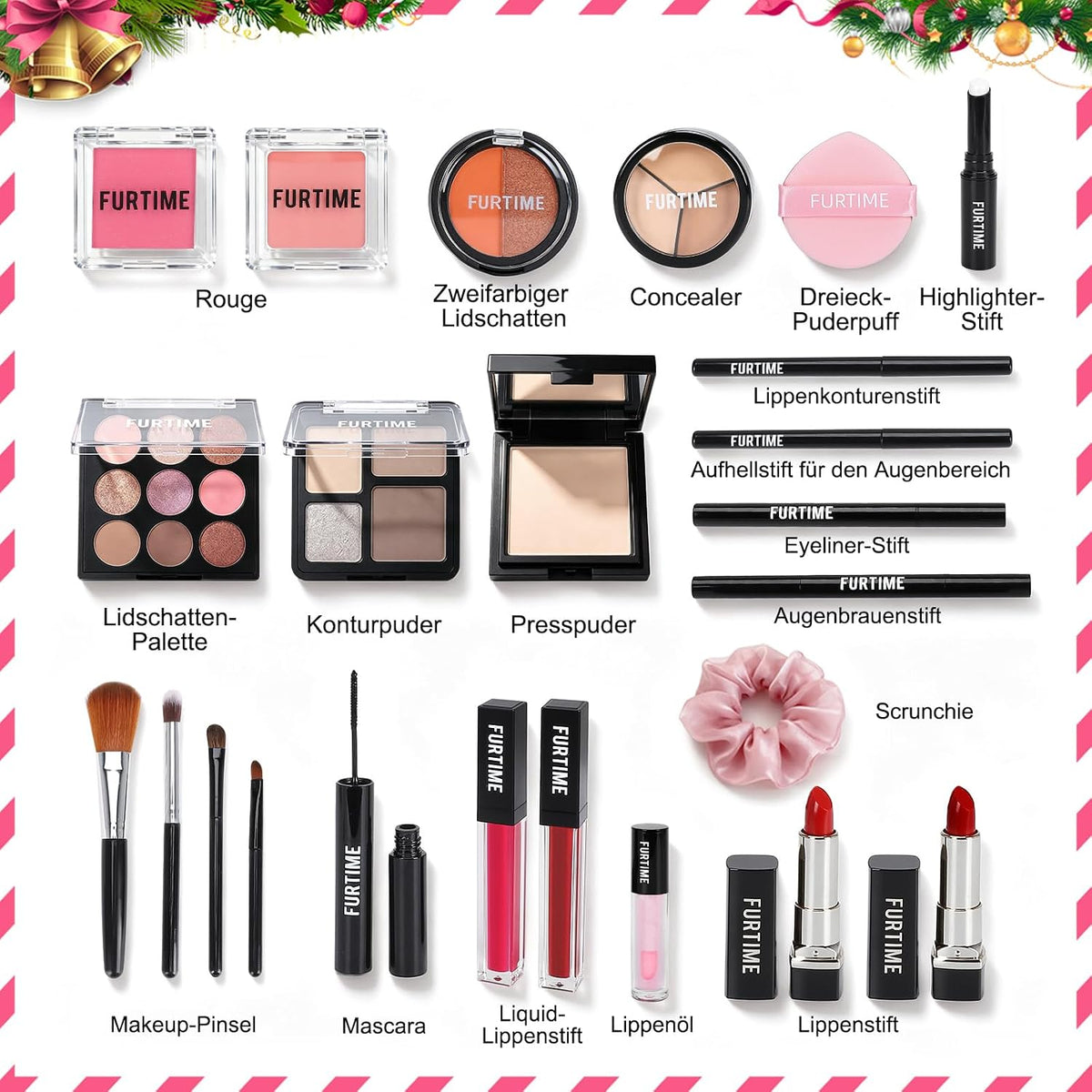 Beauty Adventskalender 2026, 24 Hochwertige Make-up und Kosmetik
