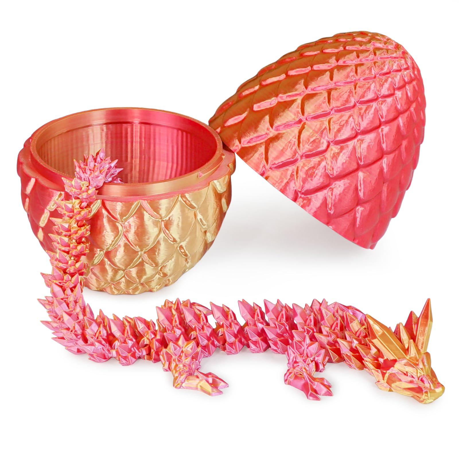 Überraschungseier - Drachenei mit Drachen im Inneren, Geschenke für Kinder und Erwachsene, 3D-gedrucktes Fidget-Spielzeug, perfekt für Weihnachten, Ostern, Geburtstage, Dekoration, Stressabbau