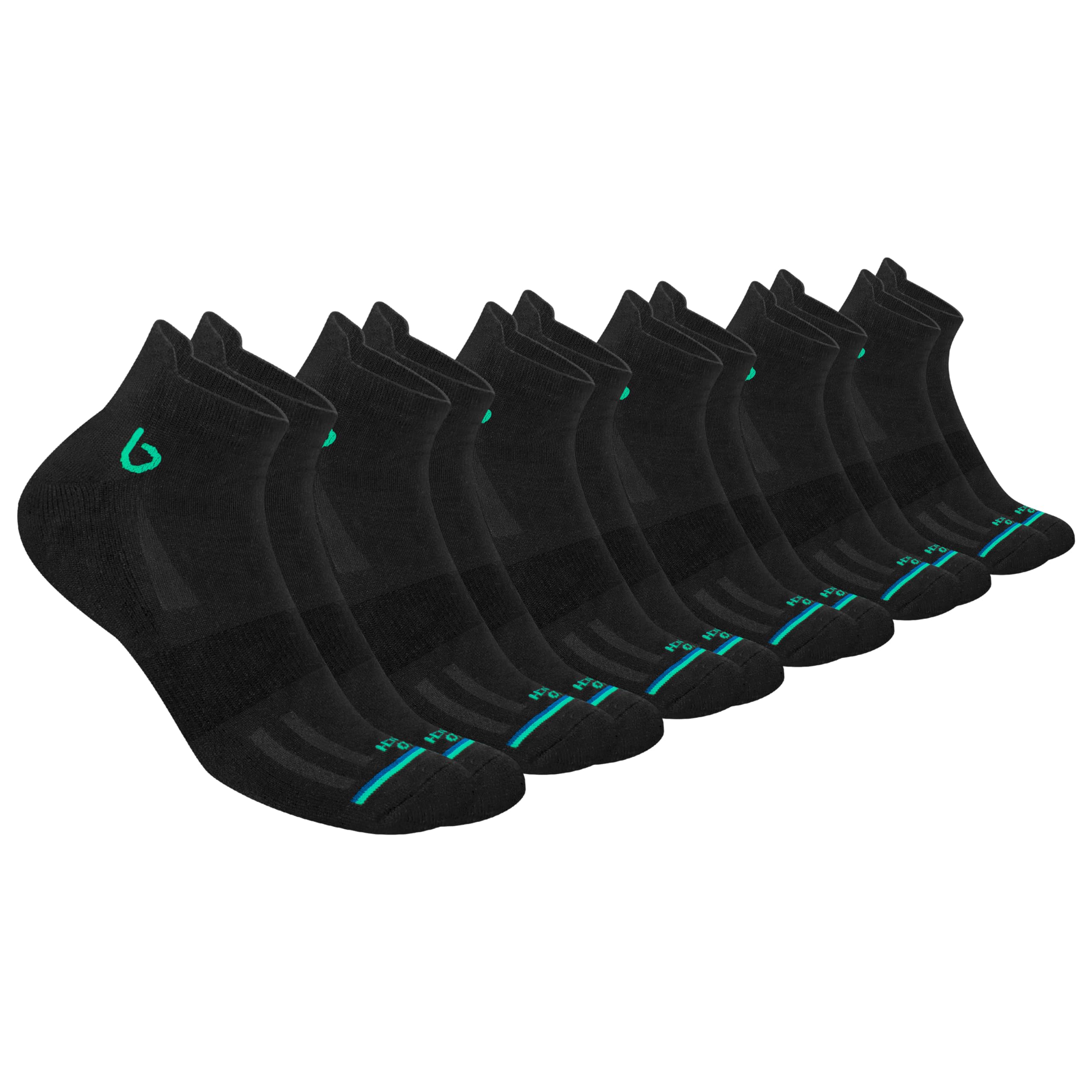 BAMBOS Sneaker Socken Ultraweich Bambus Herren Damen Kurz Sportsocken Laufsocken, 3/6 Paare