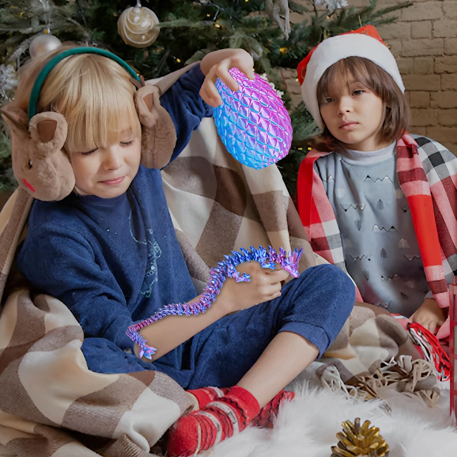 Überraschungseier - Drachenei mit Drachen im Inneren, Geschenke für Kinder und Erwachsene, 3D-gedrucktes Fidget-Spielzeug, perfekt für Weihnachten, Ostern, Geburtstage, Dekoration, Stressabbau