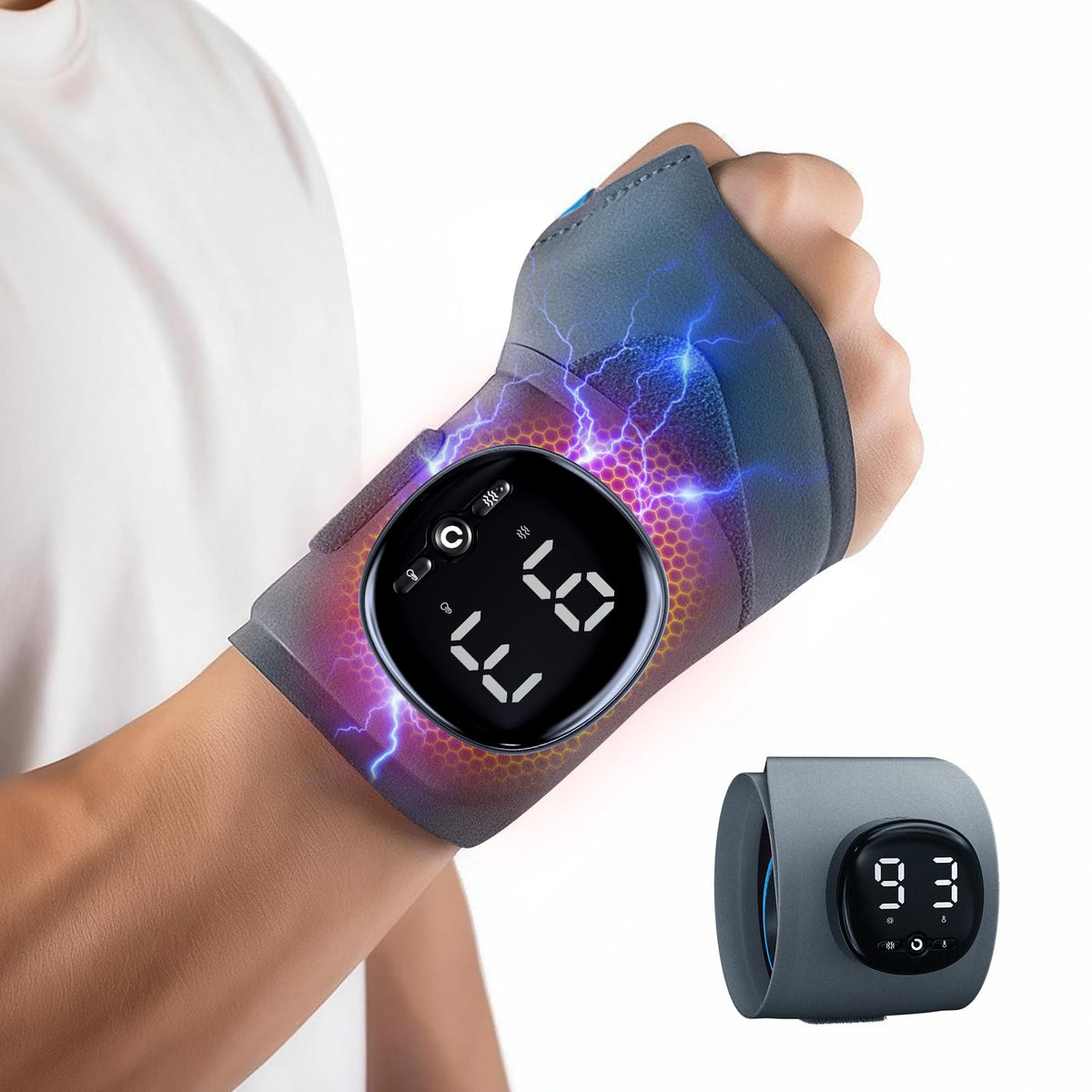 Elektrische Handgelenk Bandagen mit Wärme & Massage, M