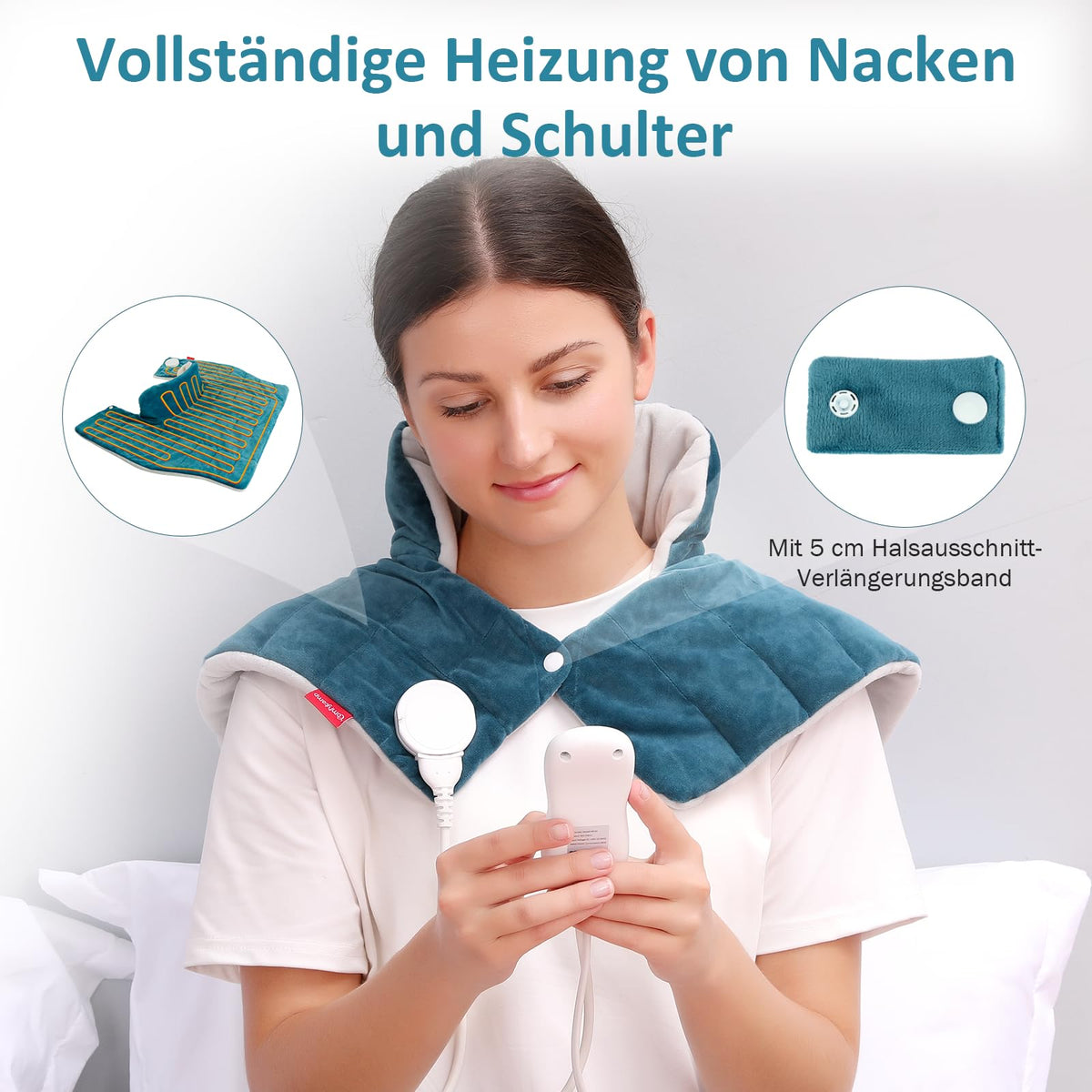 Heizkissen für Nacken Schulter mit 9 Wärmestufen Wärmekissen pad