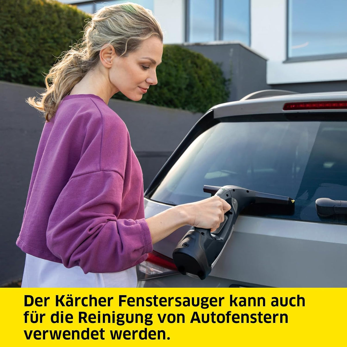 KÄRCHER Akku Fenstersauger WV 2 Black Edition, Akkulaufzeit: 35 min