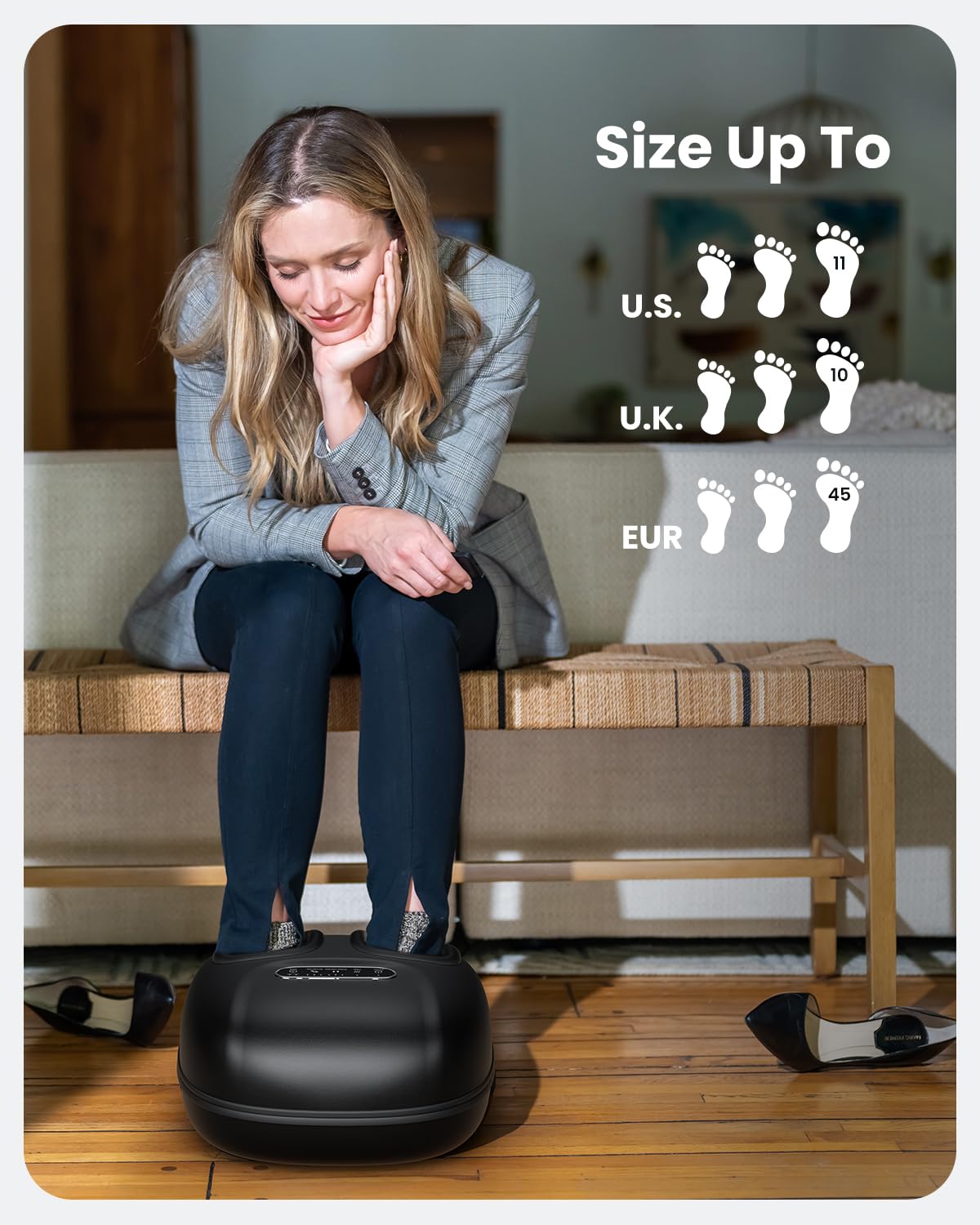 Massagegerät Schulter Nackenmassagegerät mit Wärme, Shiatsu Massagegerät mit 3D-Massage von tiefem Gewebe, Massage für Nacken, Rücken, Beine, Füße, Geschenke für Frauen, Geschenke für Männer