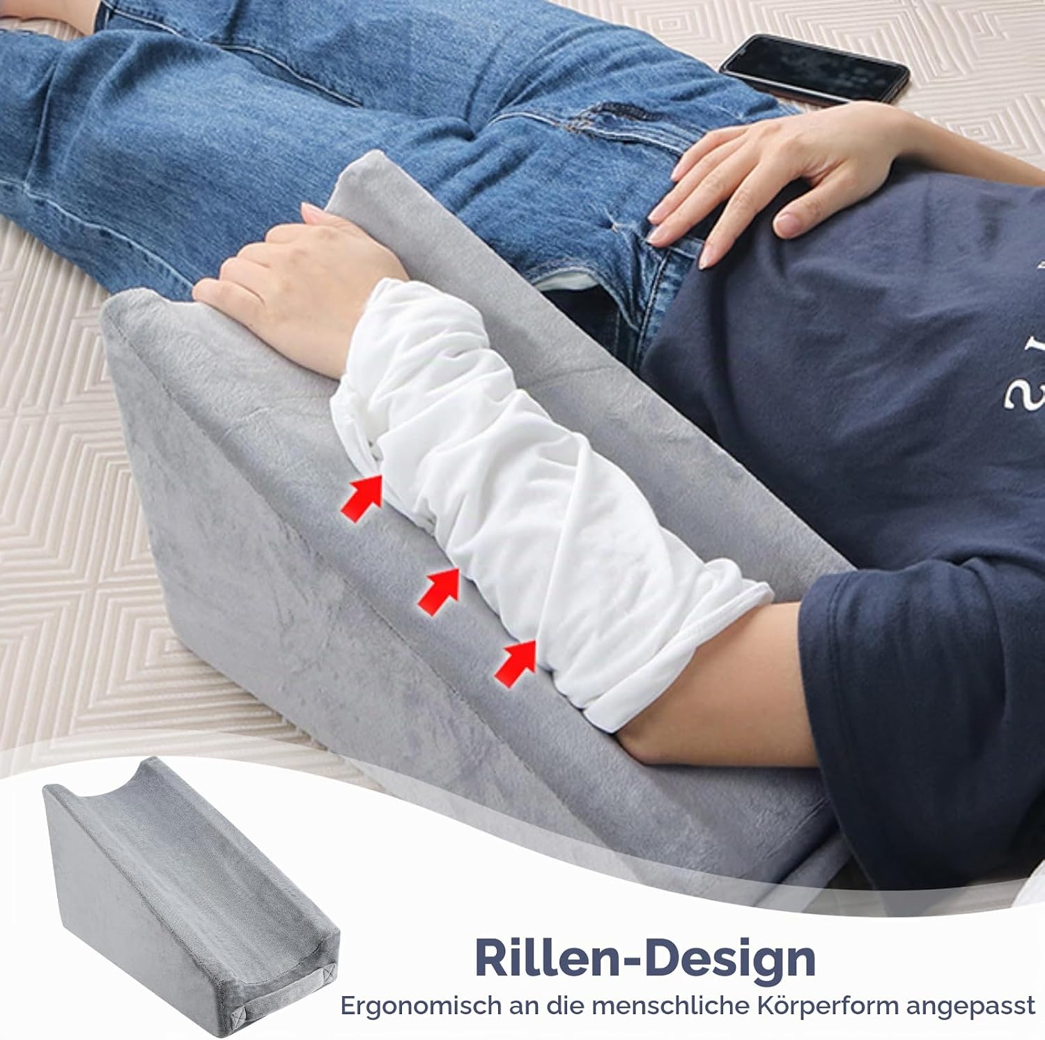 Arm Elevation Kissen Dreieck - Schwamm Ellbogen Keilkissen Schlaf Arm Unterstützung arm Kissen Armstützkissen ergonomisches Armlehnenkeilkissen zum Schlafen