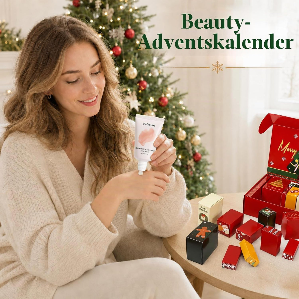 24 Stück Duschen Adventskalender 2026 für Frauen Mädchen Weihnachtskalender