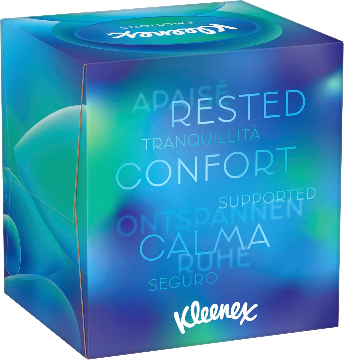 Kleenex Kosmetiktücher-Boxen, 3-lagig, Collection Würfel, 12x48 Tücher