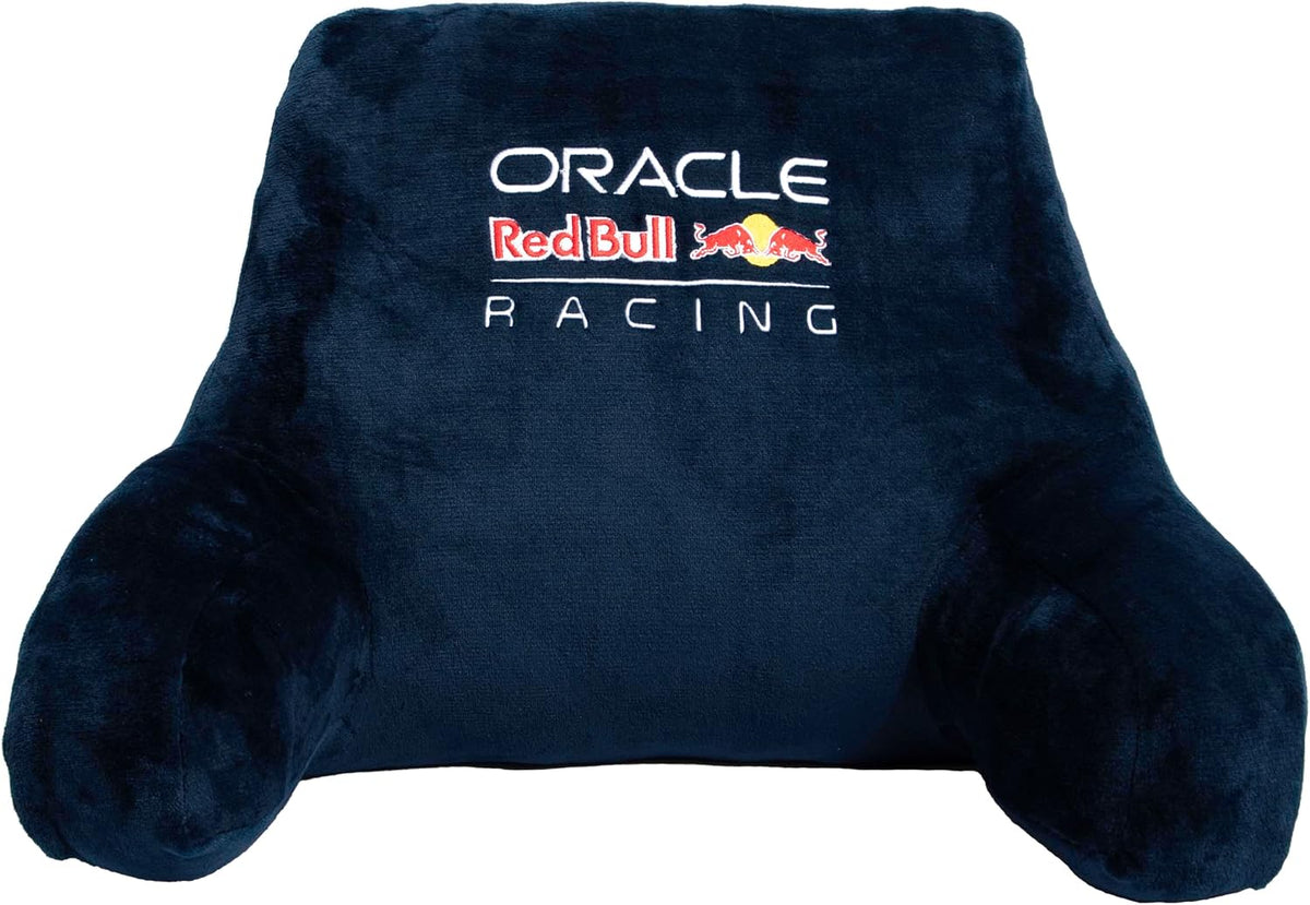 Oracle Red Bull Racing offiziell lizenziertes Kuschelkissen | Superweiches, marineblaues Armlehnenkissen im Stuhldesign | Ultra bequem | Shift-Design | Perfekt für jedes Schlafzimmer, auf dem Sofa