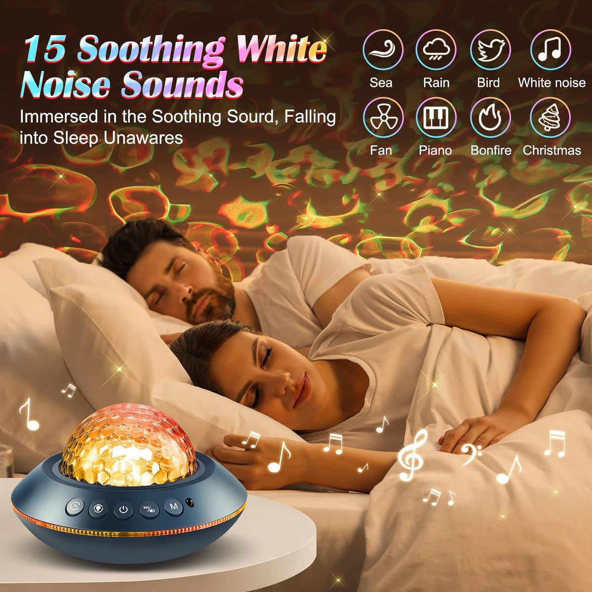 Sternenhimmel Projektor Galaxy Projector Geschenke Nachttischlampe