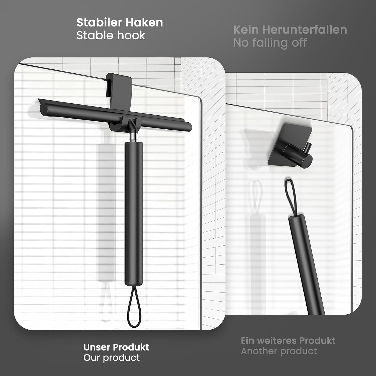 Duschabzieher 29-119 cm ausziehbar mit 30 cm Wischbreite