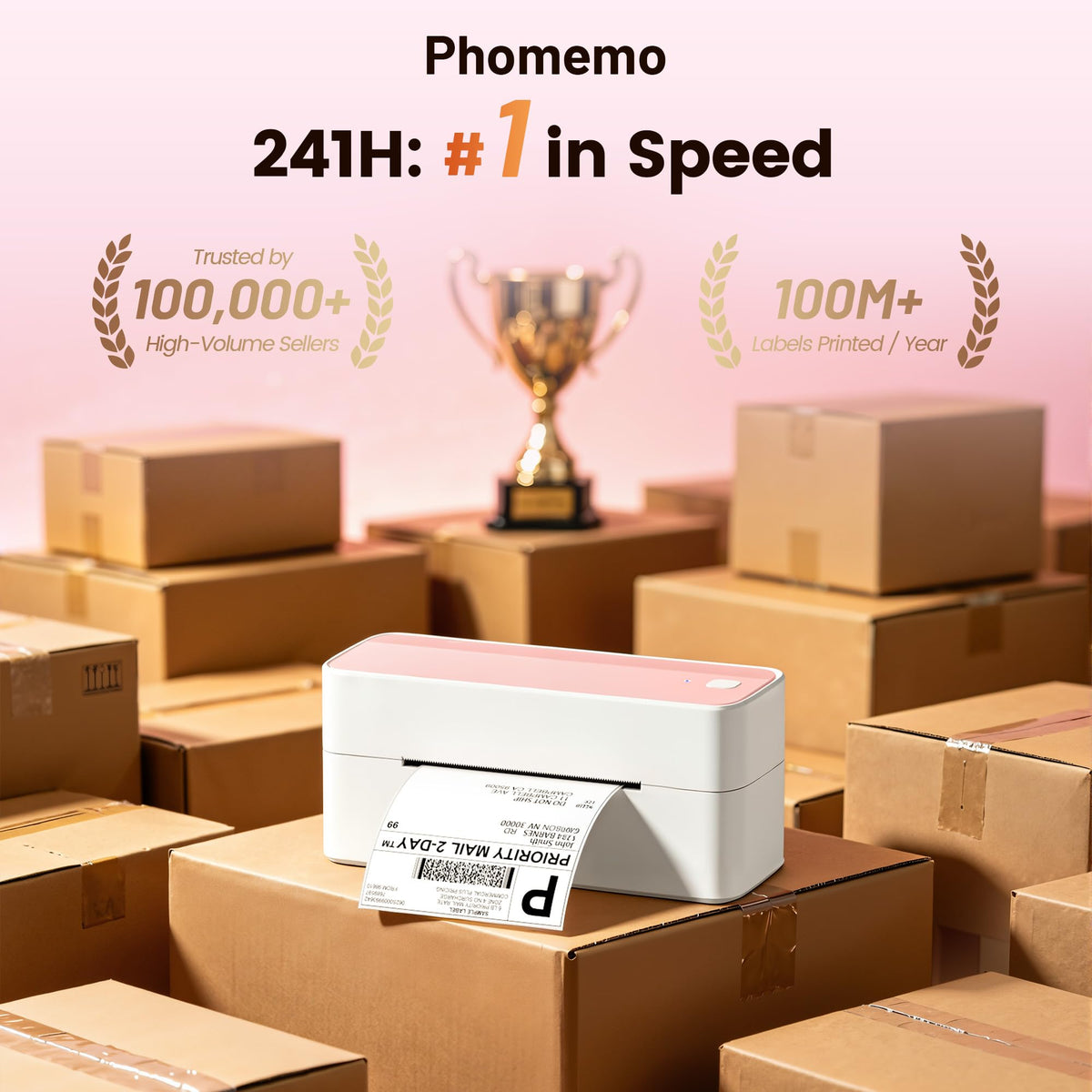 Bluetooth DHL Etikettendrucker, Label Printer - Thermodrucker
