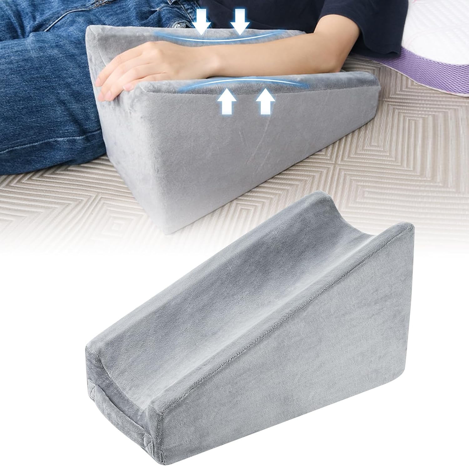 Arm Elevation Kissen Dreieck - Schwamm Ellbogen Keilkissen Schlaf Arm Unterstützung arm Kissen Armstützkissen ergonomisches Armlehnenkeilkissen zum Schlafen