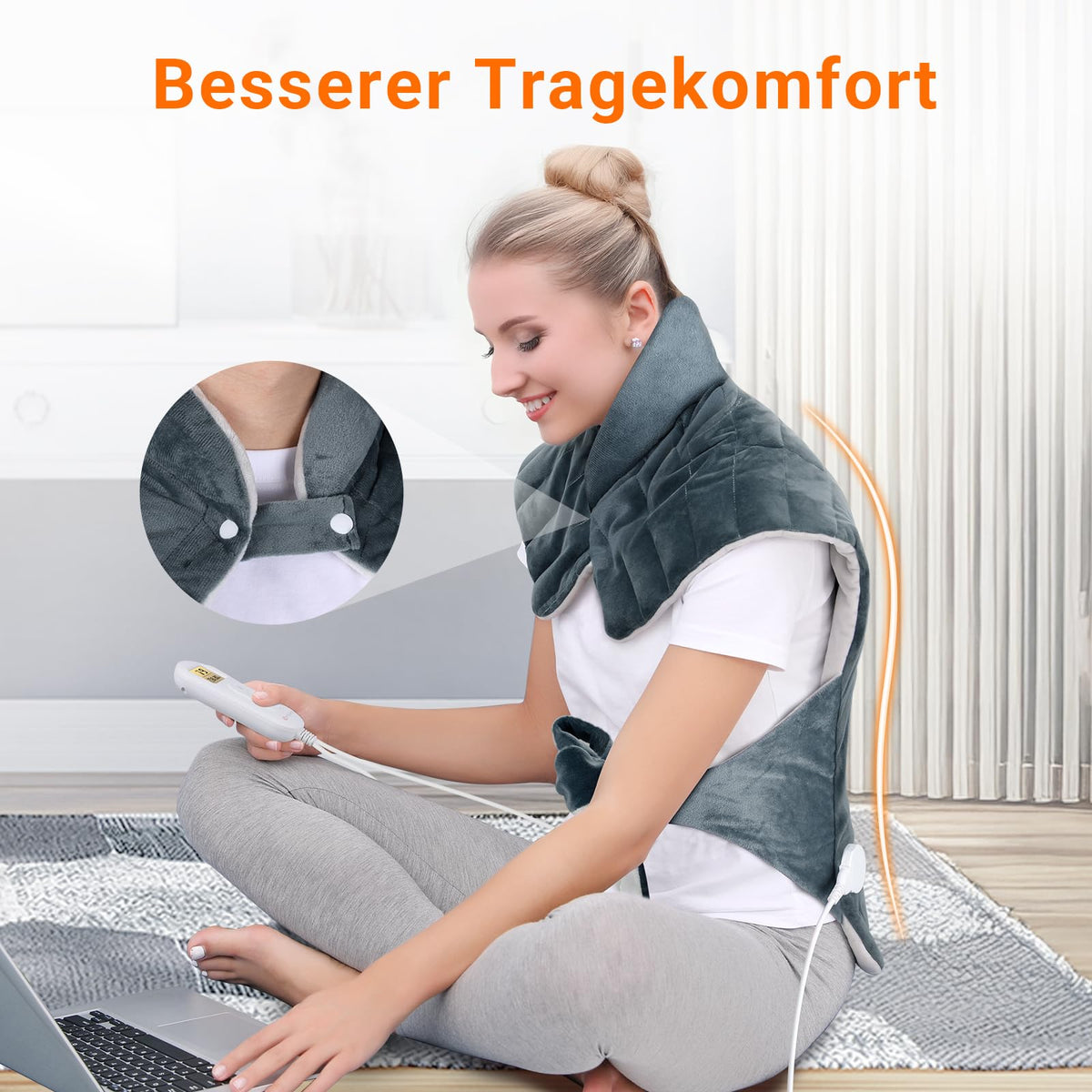Heizkissen für Nacken Schulter mit 9 Wärmestufen Wärmekissen pad