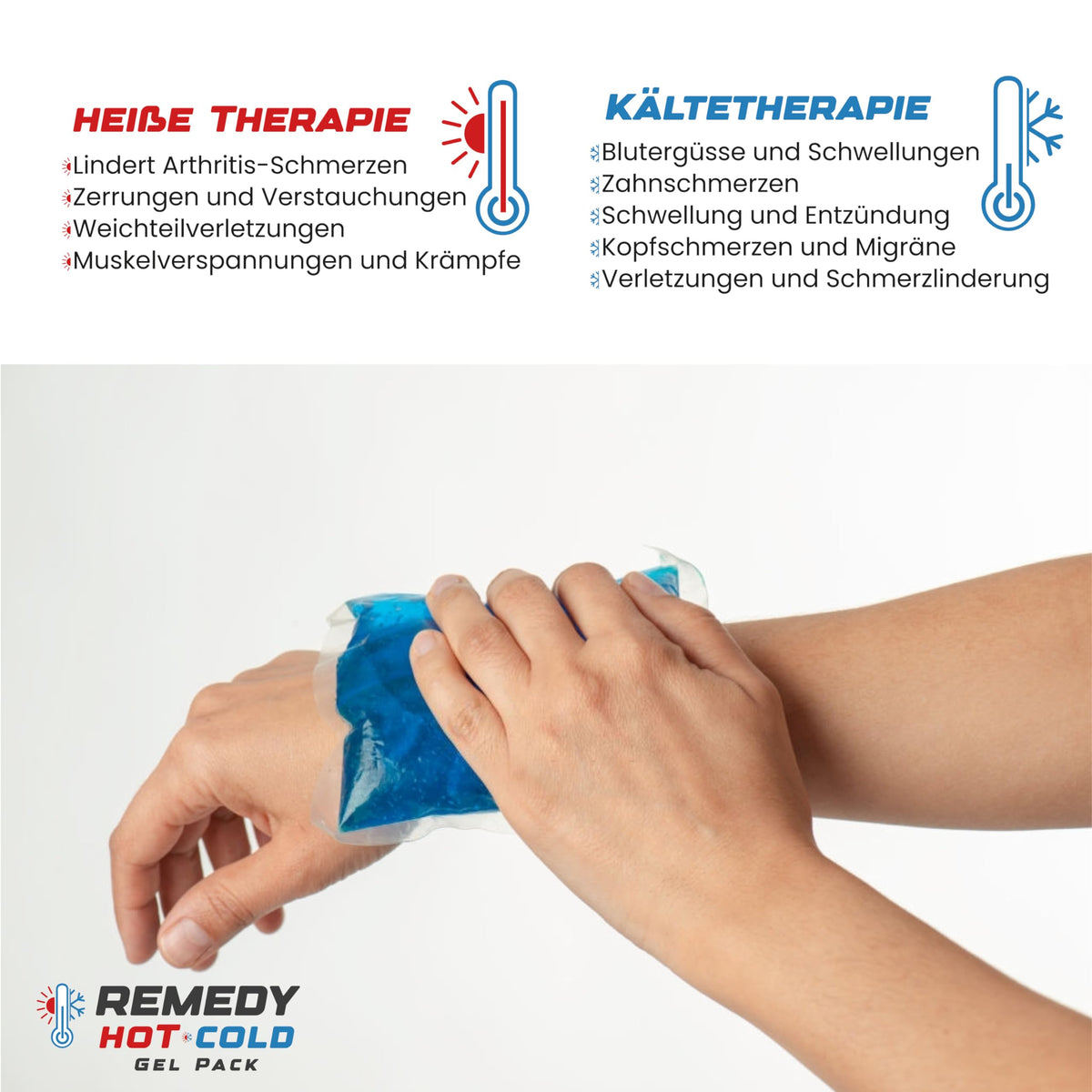 Kühlpads Epione 3XL Gelkissen kalt/warm – mit elastischem Gurt und Stoffhülle – wiederverwendbar zur Schmerzlinderung bei Muskel‑ und Gelenkschmerzen, Verletzungen und Physiotherapie