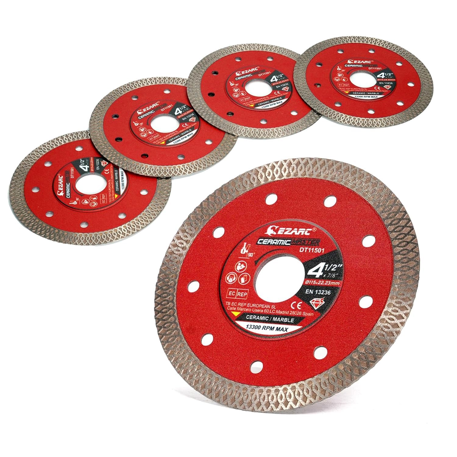 Diamantschneidscheiben 125mm Extra Thin Diamond Disc Cutting Disc für Fliesen Keramik Marmor Nass oder Trockenschnitt
