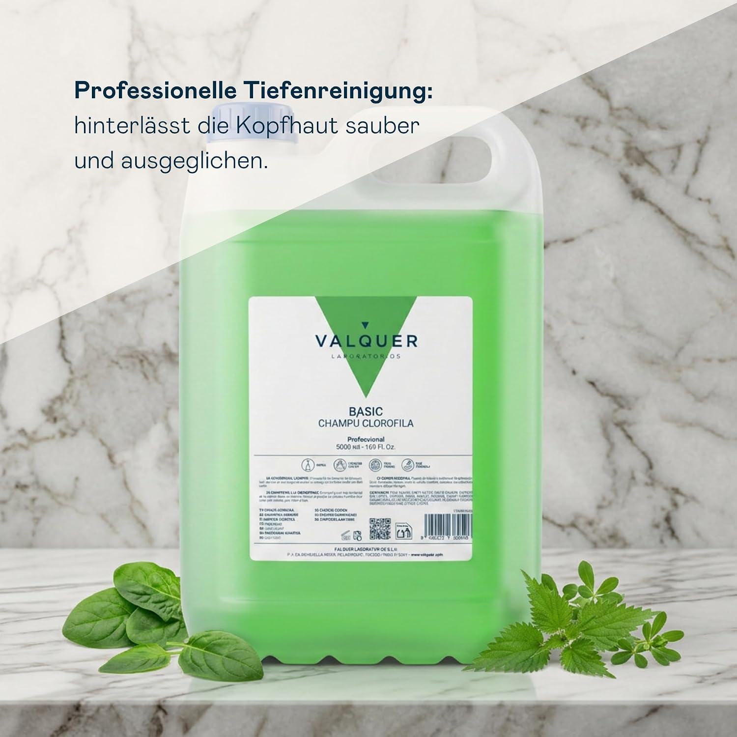 5 L Professionelle Shampoo Flasche | Stärkt und schützt das Haar | Tiefenreinigung und Geschmeidigkeit für alle Haartypen | Vegane Formel, silikonfrei