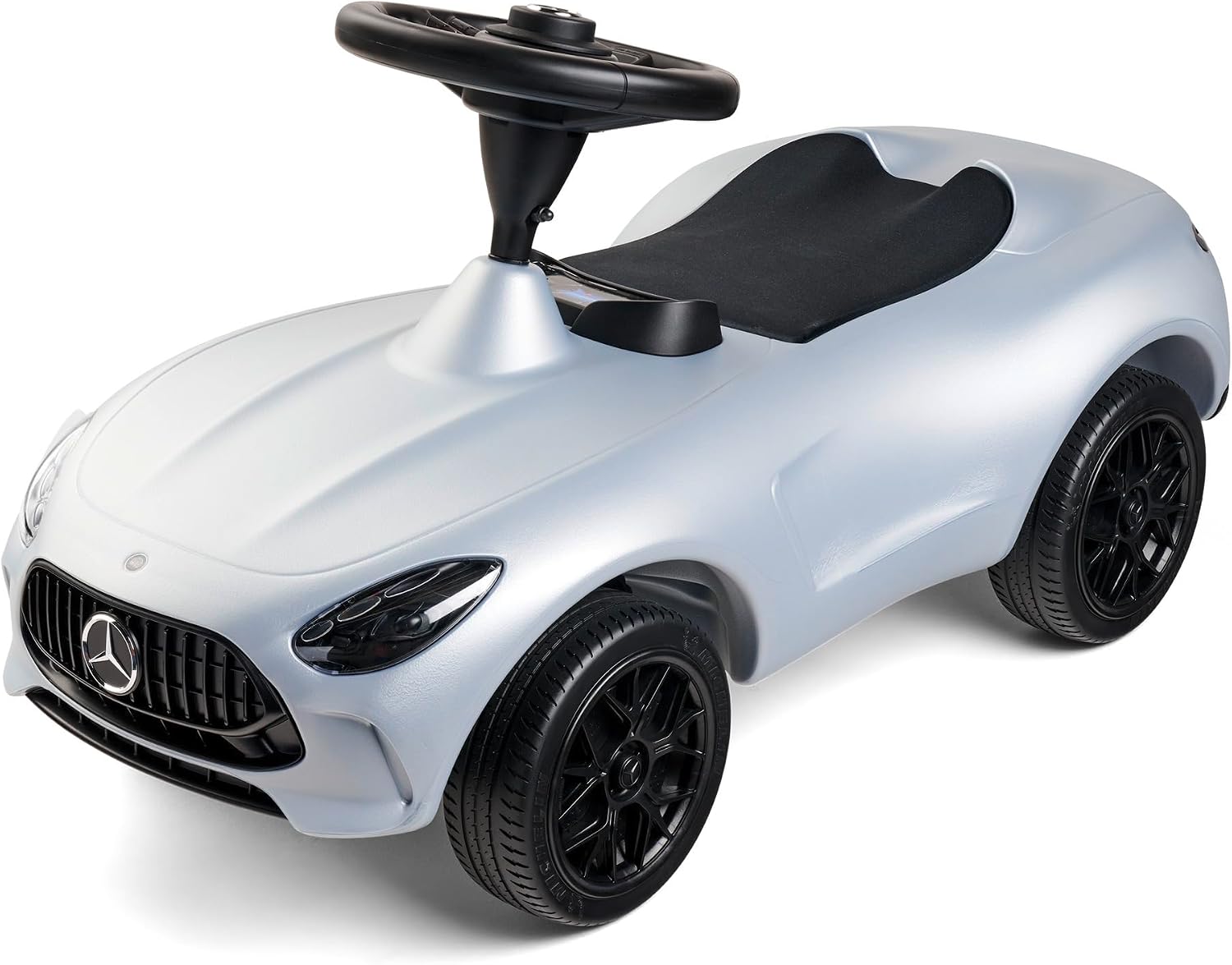Mercedes-AMG GT - Designt zusammen mit Mercedes-AMG, mit Breiten Flüsterreifen und griffigem Lenkrad, Rutscher-Auto, für Kinder ab 18 Monaten