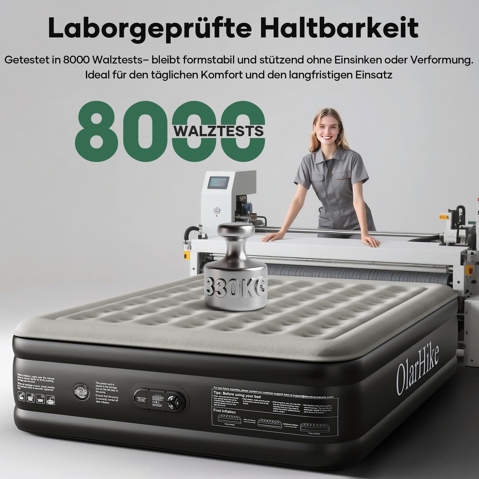 Luftmatratze Selbstaufblasend, Luftbett, Gästebett, aufblasbare Matratzensofa, Luftbett 2 Personen, Selbstaufblasende Luftmatratze für Camping oder Heimgebrauch