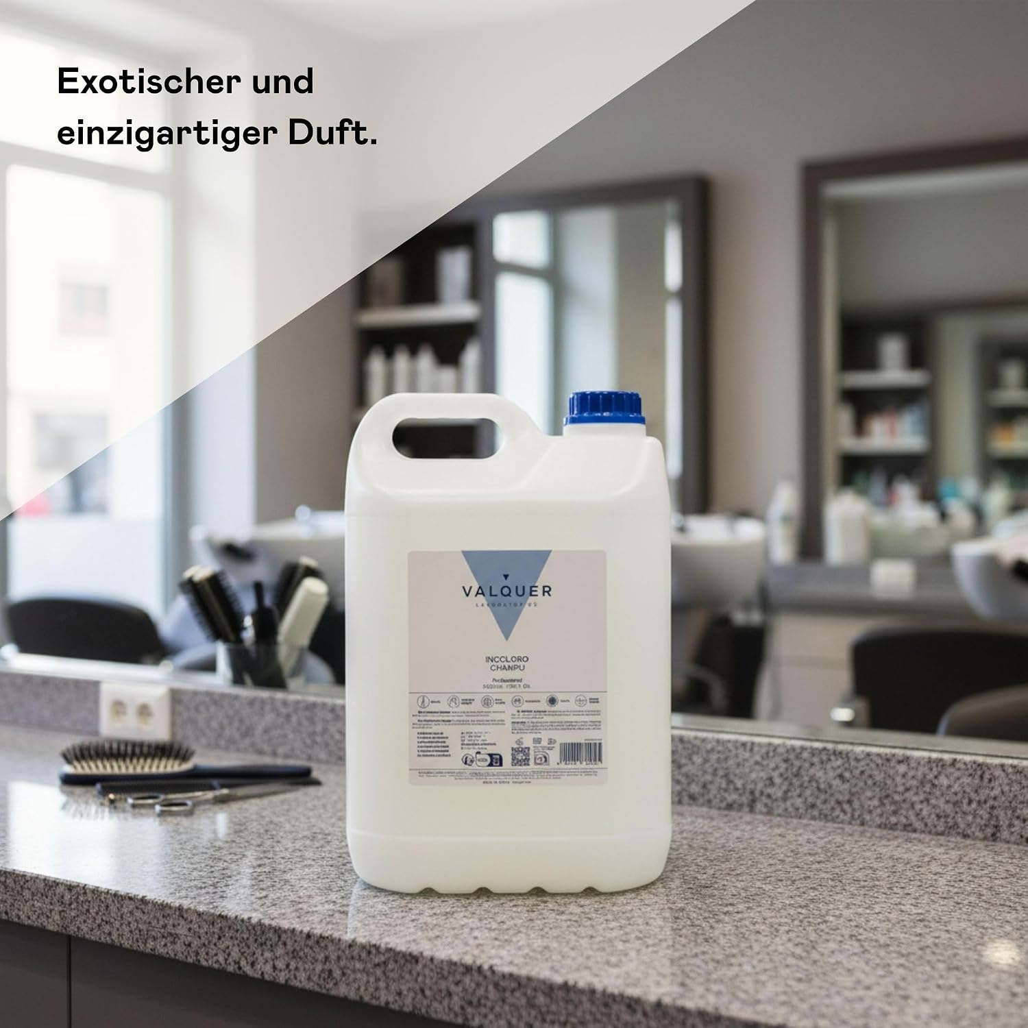 5 L Professionelle Shampoo Flasche | Stärkt und schützt das Haar | Tiefenreinigung und Geschmeidigkeit für alle Haartypen | Vegane Formel, silikonfrei