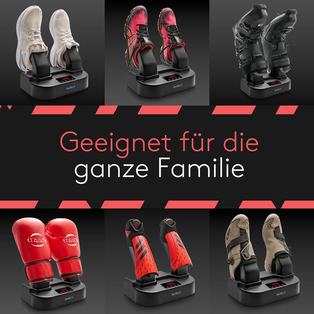 Ozone - Shoe Dryer & Shoe Freshener - Ozone Technology - Kills bacteria and fungi - No unpleasant odors - Fresh and clean shoes - Energy efficient! 