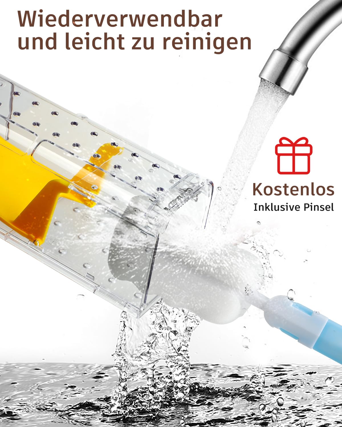 Mausefalle Lebend , Lebendfalle Maus, Wiederverwendbar, Tierfreundliche, Hochsensitive Quick Release, Kontakt mit Mäusen vermeiden - Gartenzubehör