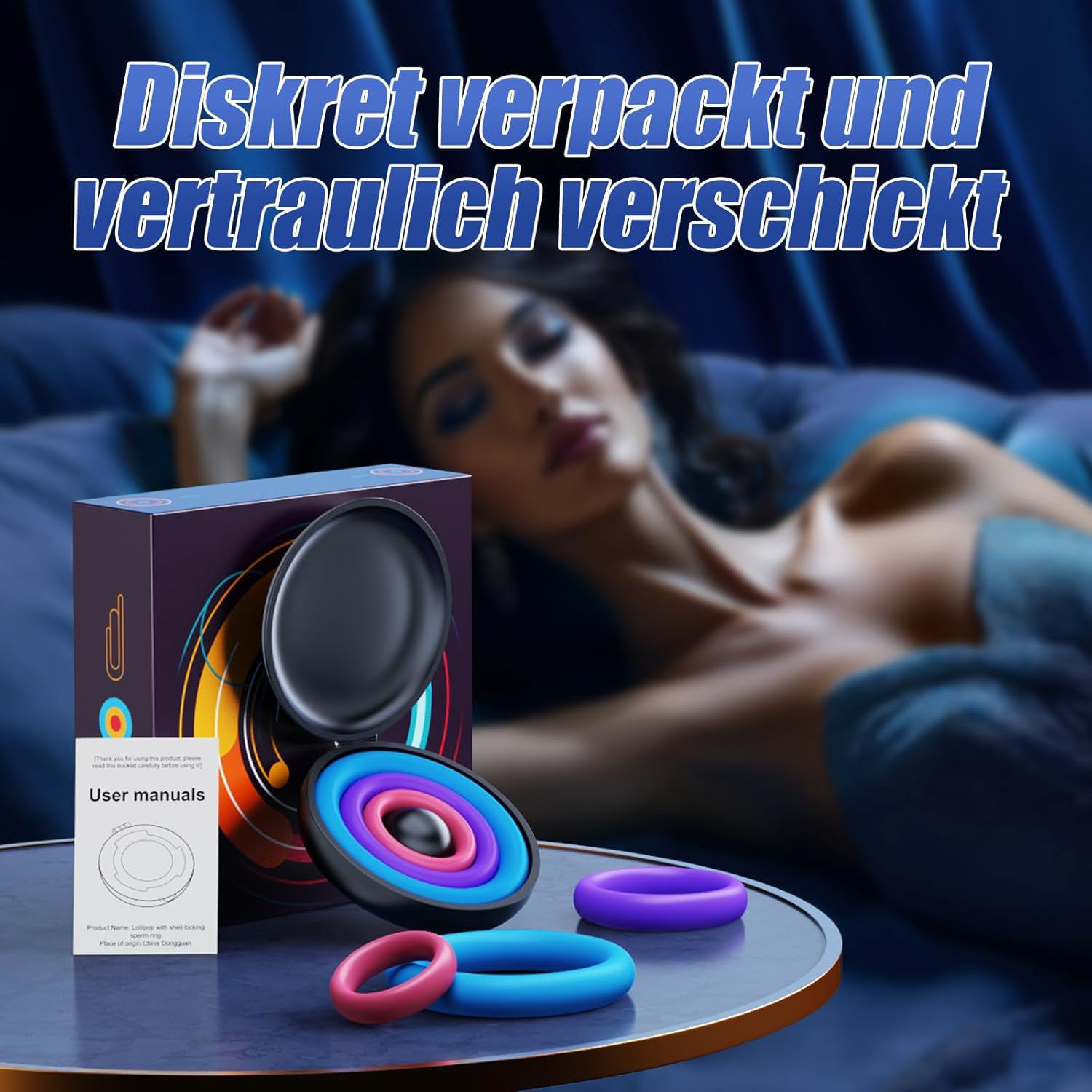 Ringe Wiederverwendbare Silikon Farben 3 verschiedene Größen Pumpe Sex Spielzeug für Paare Ring Sex Toy Cock Ring Sleeve Sex Spielzeug für Männer Sleeve