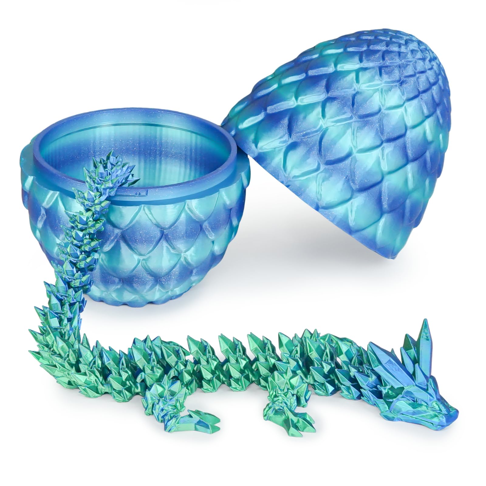 Überraschungseier - Drachenei mit Drachen im Inneren, Geschenke für Kinder und Erwachsene, 3D-gedrucktes Fidget-Spielzeug, perfekt für Weihnachten, Ostern, Geburtstage, Dekoration, Stressabbau