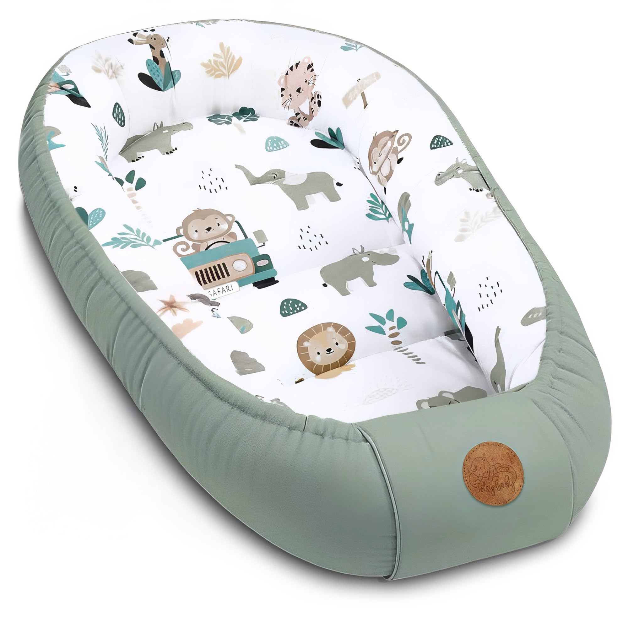 Babynest Babynestchen Neugeborene 90 x 50 cm baby nestchen tragbar nest für bett kinder kuschelnest coccon für Jungen und Mädchen