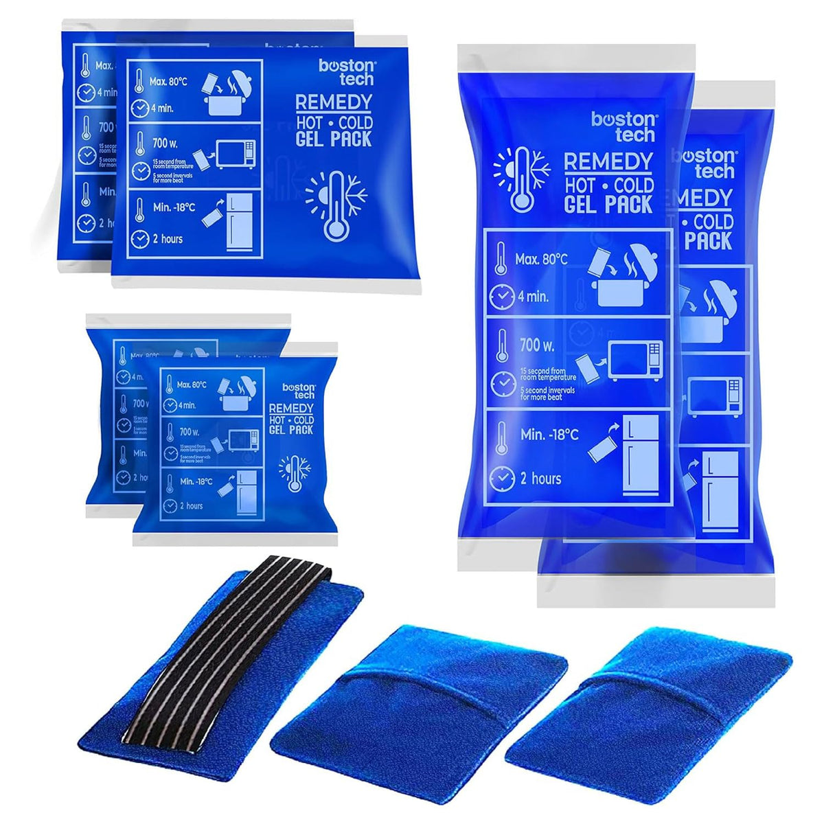 Kühlpads Epione 3XL Gelkissen kalt/warm – mit elastischem Gurt und Stoffhülle – wiederverwendbar zur Schmerzlinderung bei Muskel‑ und Gelenkschmerzen, Verletzungen und Physiotherapie