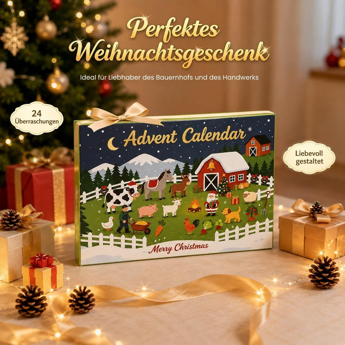 Adventskalender 2026 Bauernhof | 24 Überraschungen, Weihnachtsgeschenke