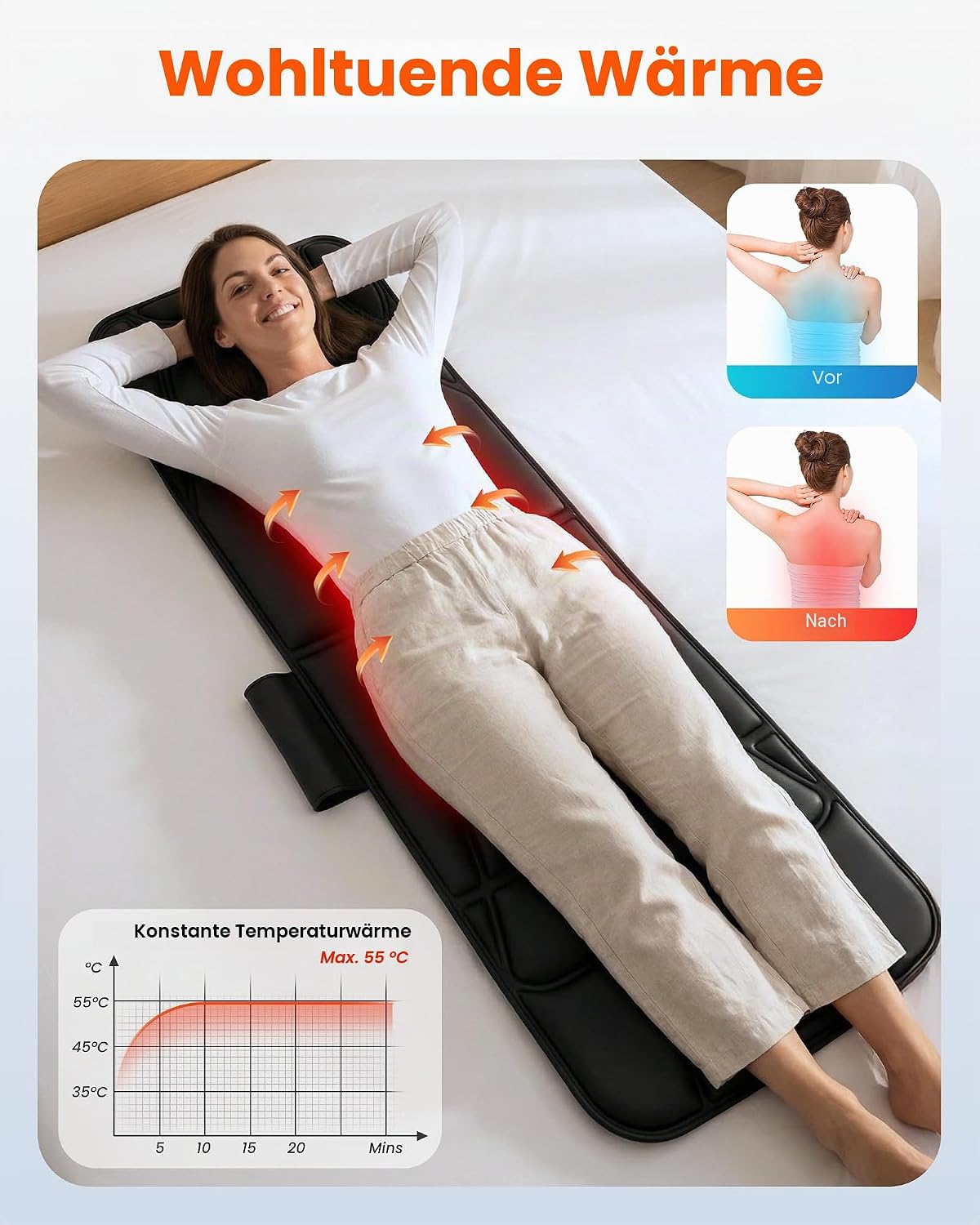 Massage Matte mit Heizung!