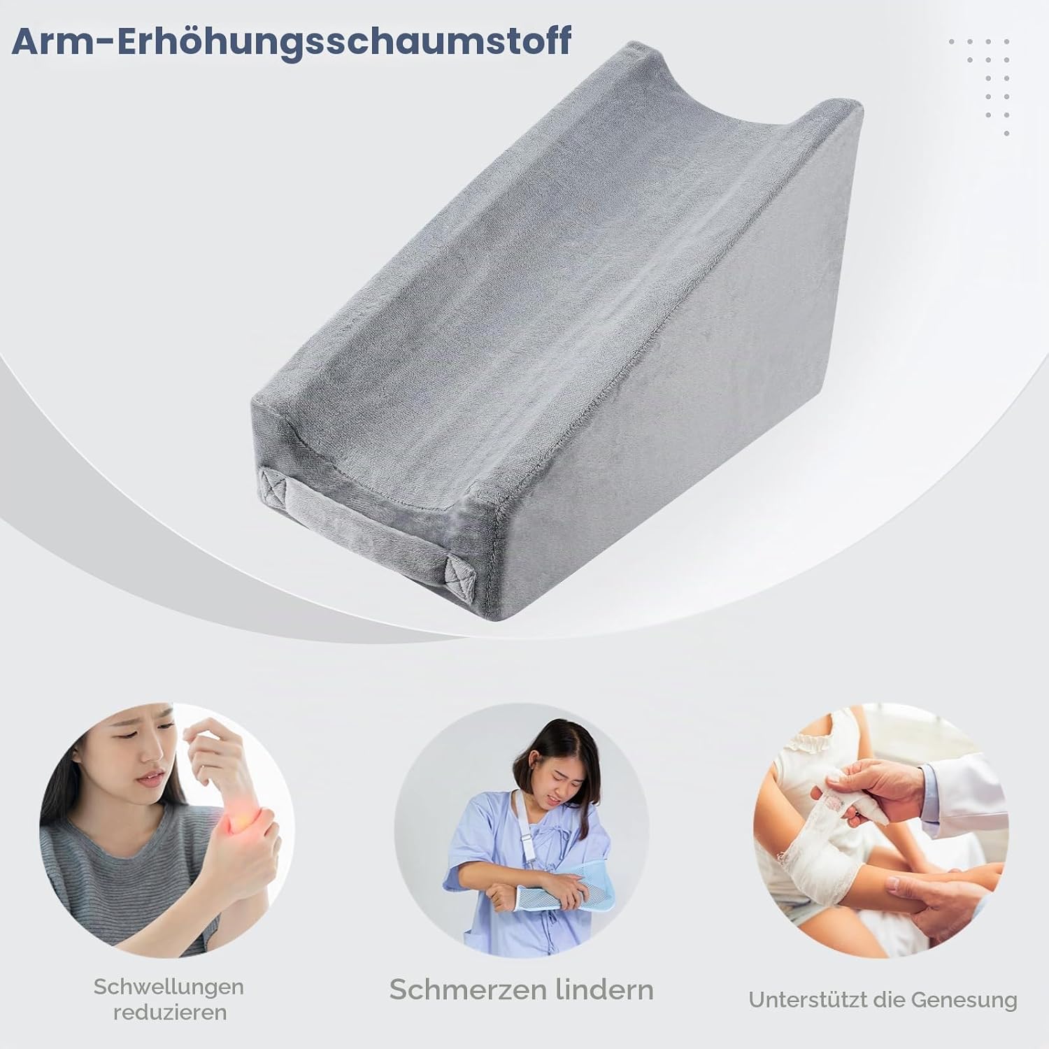 Arm Elevation Kissen Dreieck - Schwamm Ellbogen Keilkissen Schlaf Arm Unterstützung arm Kissen Armstützkissen ergonomisches Armlehnenkeilkissen zum Schlafen