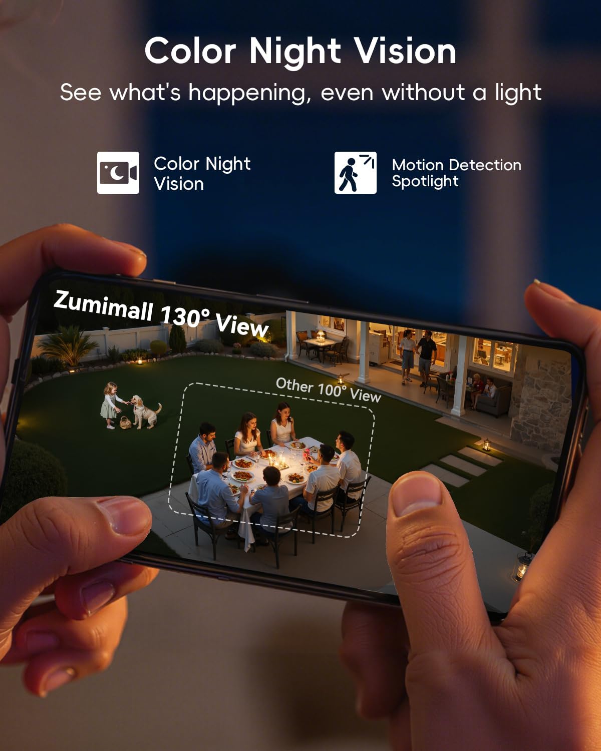 Überwachungskamera Aussen Akku, 2K Kabellose Outdoor WLAN IP Kamera mit PIR Bewegungsmelder, IR Nachtsicht, IP66 Wasserdich, 2-Wege Audio, Cloud/SD Storage, Sirenenalarm